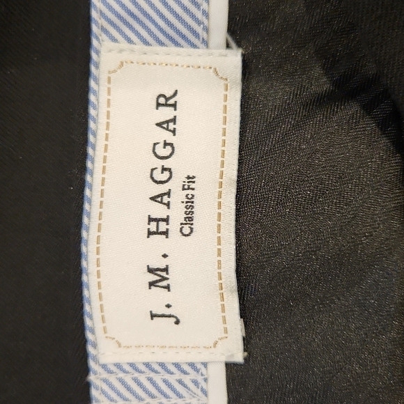 J.M. Haggar Black Classic Fit Dress Pants - Picture 5 of 8